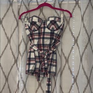 Bustier Top with tie belt